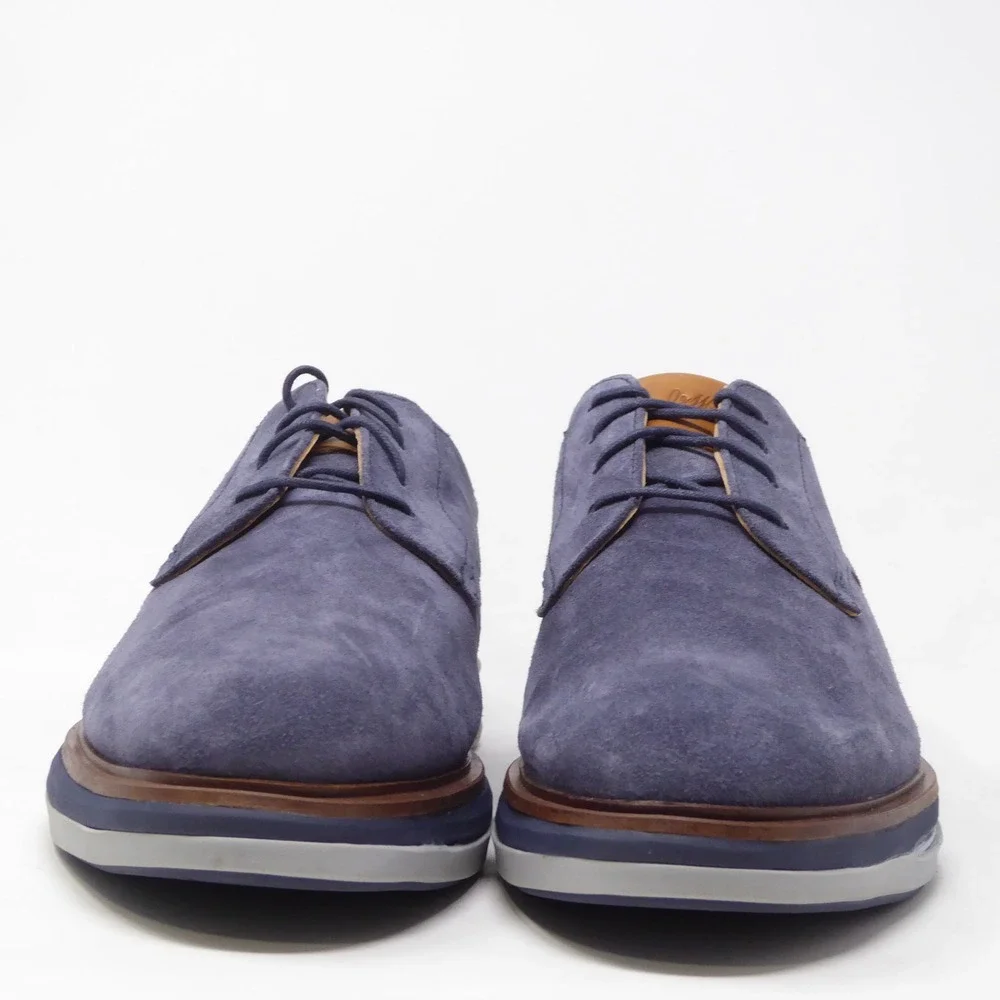 Johnston & Murphy Momentum Mens Amherst Oxfords Dress Shoes Blue Suede 13M